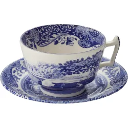 Taza de té con plato Blue Italian