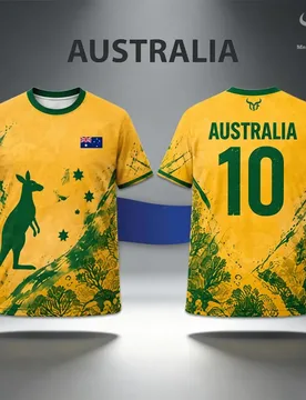 New Australia Flag Print Jersey Kangaroo Graphic Fashion Street Casual Tops Men's Outdoor Soccer Training Quick Dry T-shirt - Aliexpress - FashionsVida