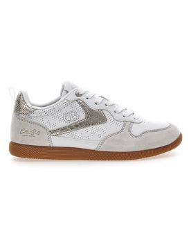 Sneakers bianche con dettagli metallizzati FROST LTH-METAL 36