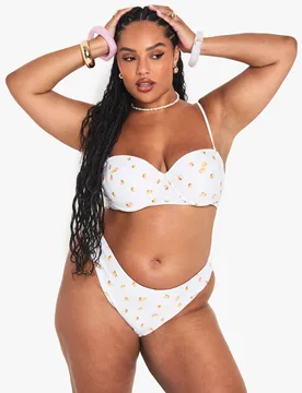 Womens Plus Tangerine High Waist Brief - Orange - Size 20 Uk - Boohoo - FashionsVida