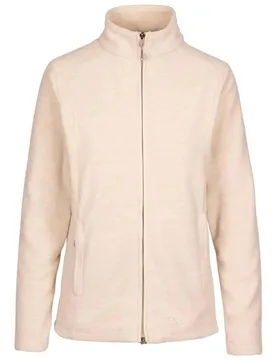 Women's Reply AT200 Fleece Jacket Sweatshirt in Cream Size: Small - Cream - Size: S - Trespass - FashionsVida
