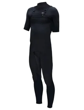 Combinaison En Néoprène à Manches Courtes Avec Fermeture éclair Sur La Poitrine Vault Steamer 2/2 Mm Black M - Zion - FashionsVida