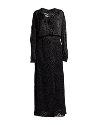 Maxi-Kleid Damen Braungrau 30,32,34,36,38,40,42,46 Damen