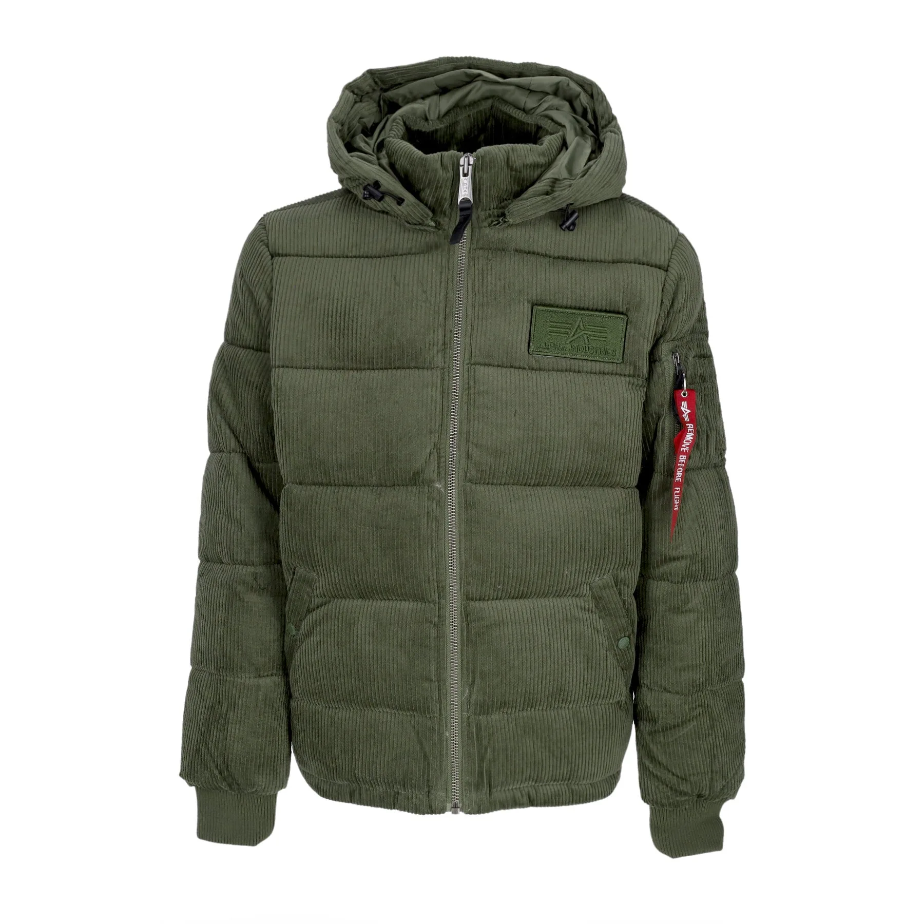 Giubbotto Uomo Puffer Cord Sage Green - Alpha industries - FashionsVida
