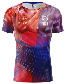 Coral Short Sleeve T-shirt Multicolor XL - OTSO - FashionsVida