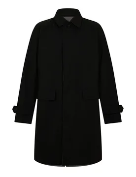 Mens Jared Rvs Overcoat In Black - Size X-Large - BOSS - FashionsVida