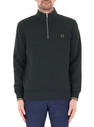 Felpa mezza zip VERDE SCURO M