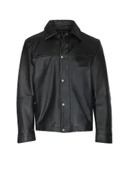 Chaqueta de cuero JOBAN negro 48