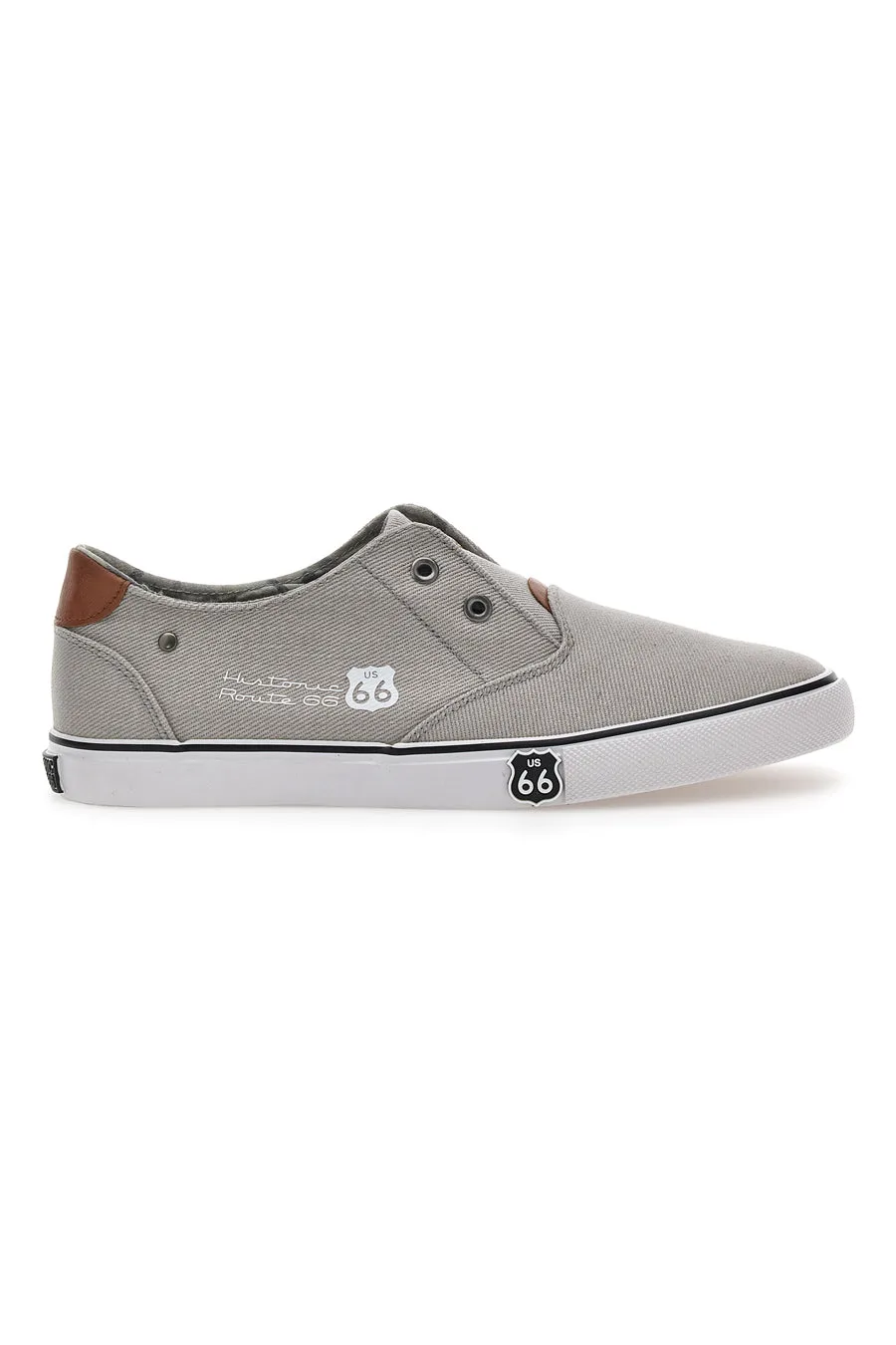 Sneakers in Tela 01804 Grigie 42 - Route 66 - FashionsVida