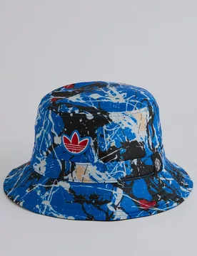 Manchester United x Stone Roses Bucket Hat Blue OSFY - Adidas - FashionsVida