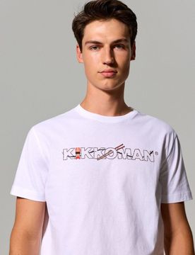 T-shirt in cotone con stampa sul retro Kikkoman - bianco