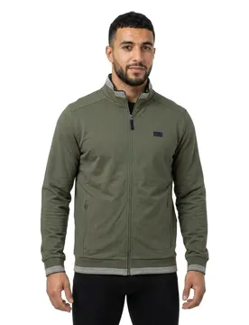 Felpa Con Zip Leanngil Kaki / Green L