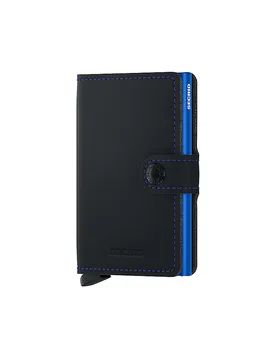Portafoglio - Miniwallet Matte black & blue nero - SECRID - FashionsVida