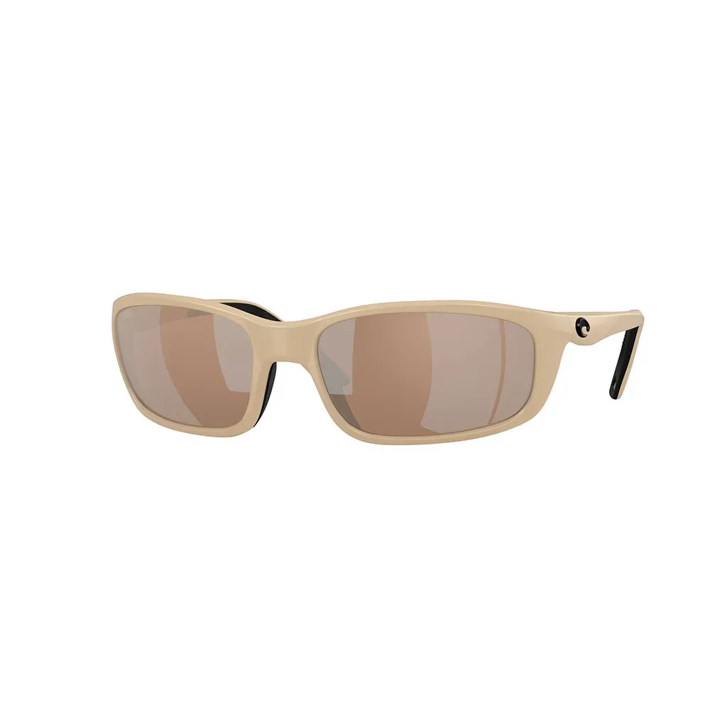 Brine Ii Polarized Sunglasses Matte Sand Copper Silver Mirror 580G/CAT3 Men - Costa - FashionsVida
