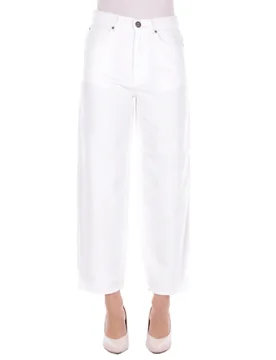 Donna pantalone 103857a3e1 z04 estelle egg bull slegato bianco - PINKO - FashionsVida