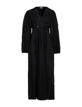 Vestido midi Mujer Negro 36 Mujer