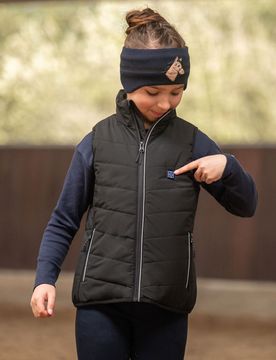 Kinder Heizweste CUDDLE STYLE schwarz 164