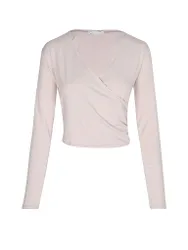 Damen Yogajacke Wrap creme L W