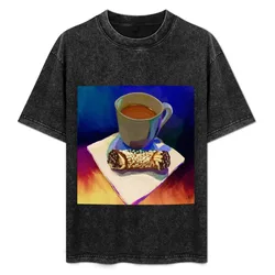 Coffee and Cannoli T-Shirt Labor Work Casual T-Shirt
