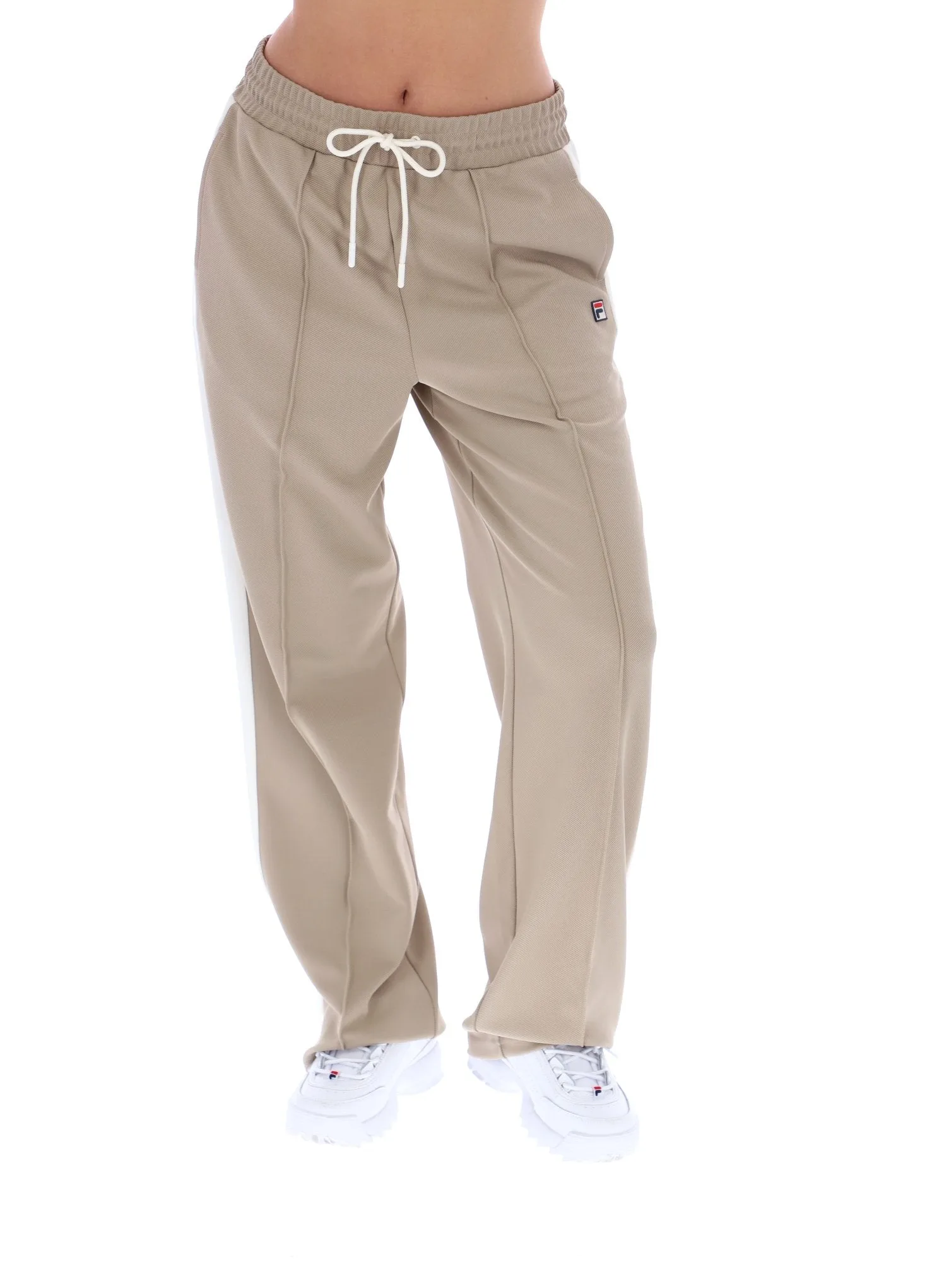 Beige Chiara Smart Straight Leg Trousers - XS - FILA - FashionsVida