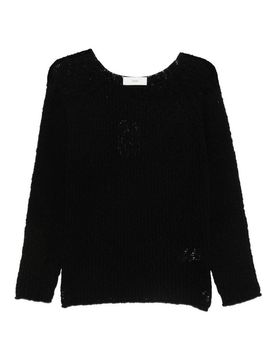 Maglione girocollo all'uncinetto