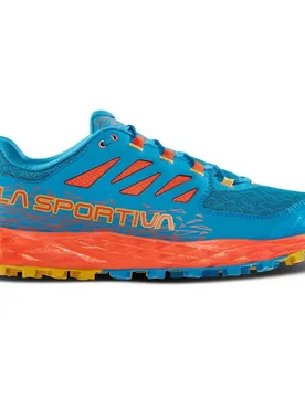 Lycan Ii Trail Running Shoes Tropic Blue / Cherry Tomato UK 7.75 Men - La Sportiva - FashionsVida