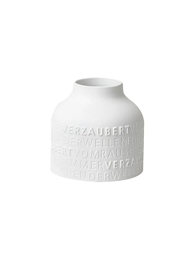 Jarrón PARA SIEMPRE ENCANTADO 17,5x17cm Blanco blanco - Raeder - FashionsVida