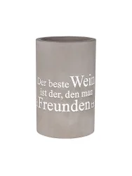 Flaschenkühler BETON 21cm Il vino migliore grigio