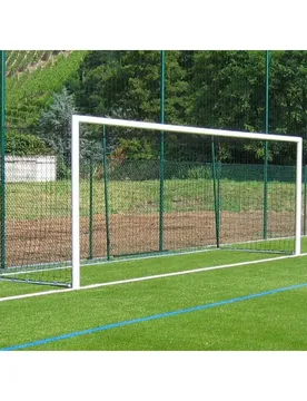 Er-Fußballtor aus verzinktem Stahl zum Einbetonieren - Blanc - unisex - Size: 7,32x2,44 m