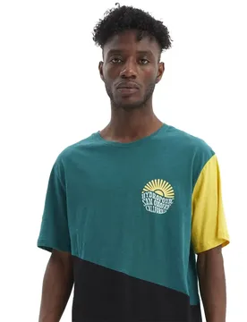 T-shirt à Manches Courtes Onofre Teal Green / Black / S