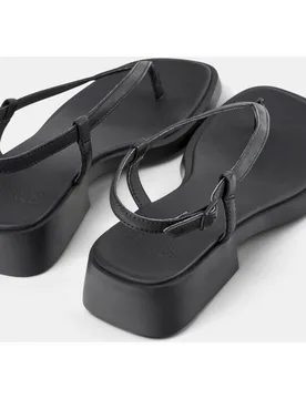 Sandalias de tacón de mujer de piel dana - Camper - FashionsVida