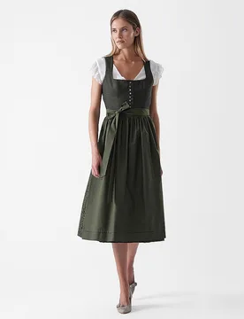 Dirndl KARLA 80cm olive 44 damen - Wenger - FashionsVida