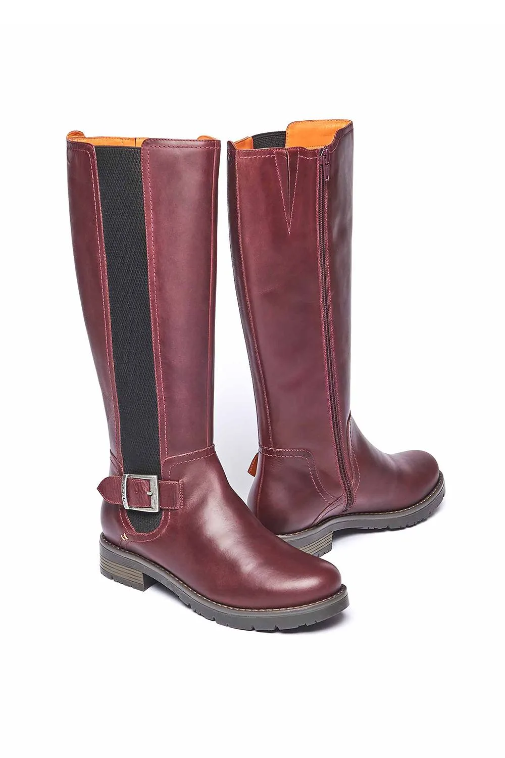 Libertto' Long Leather Boots - Red - Size: 5 - Moshulu - FashionsVida