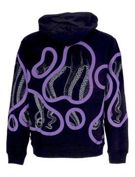Felpa Leggera Cappuccio Uomo Stained Hoodie Black