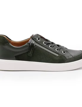 Women's Wide Fit 'Chase II' Trainers in Dark Green Size: 6.5 - Dark Green - Size: 6.5 - Hotter - FashionsVida