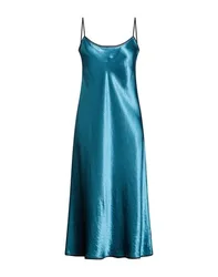 Vestido midi Mujer Verde agua profundo M Mujer