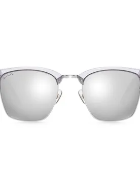 Occhiali Da Sole Skyline White / Grey