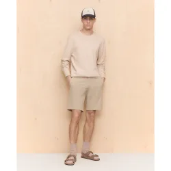 Bermuda de algodón tipo chino de hombre bi-stretch