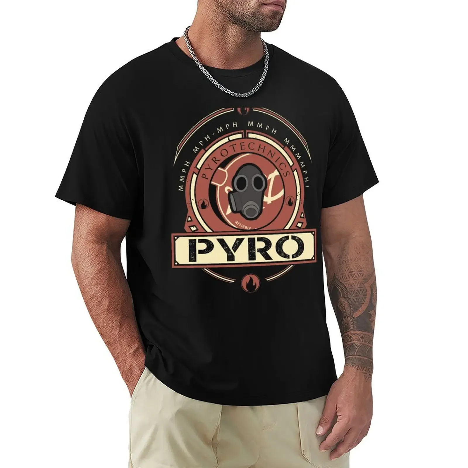 Pyro - Red Team T-Shirt Essential Solid Color T-Shirt - Aliexpress - FashionsVida