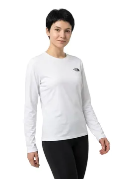 T-shirt à Manches Longues Essential Simple Dome Relaxed TNF White M - The North Face - FashionsVida