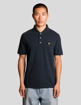 Men's Cotton Polo Shirt in Grey - Lyle & Scott - FashionsVida