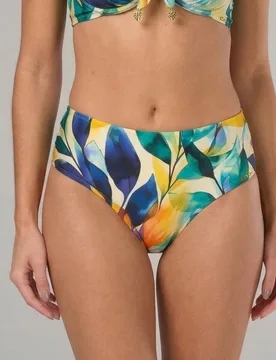 Braga de bikini culotte estampada - Lua Morena - FashionsVida