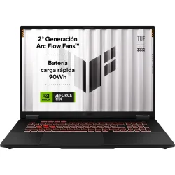 Portátil Gaming TUF Gaming A18 FA808UP-S8073, Ryzen 7-260, 32GB, 1TB SSD, NVIDIA GeForce RTX 5070, 18", Sin Sistema Operativo