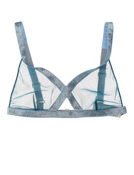 Top in tulle sabbiato cangiante
