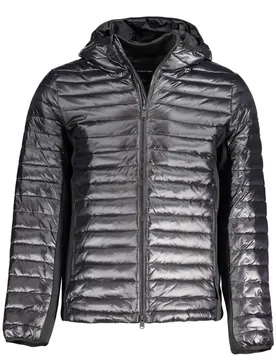Herren JACKE Schwarz 00GMF4O517_NEBAE