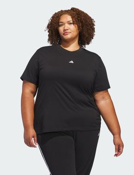 T-SHIRT ESSENTIALS SMALL LOGO 4X Black / White