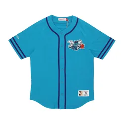 Casacca Bottoni Uomo Nba Fashion Cotton Button Front Vintage Logo Chahor Original Team Colors