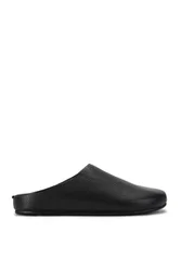 Fern Black Leather' Leather Flats - Black - Size: 8