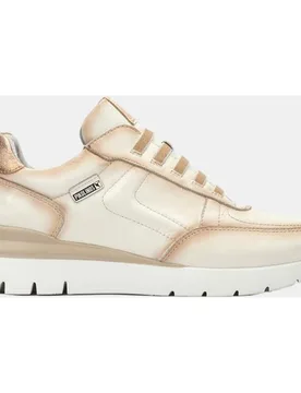 Zapatillas de mujer de piel con plantilla memory foam y suela extraligera - Pikolinos - FashionsVida