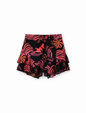 Short volants tropical BLACK M female - Desigual - FashionsVida